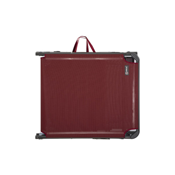 Homecall XXL Aluminium Sun Lounger, Textilene Fabric, 200 x 70 cm, Max Load 150 kg - Red