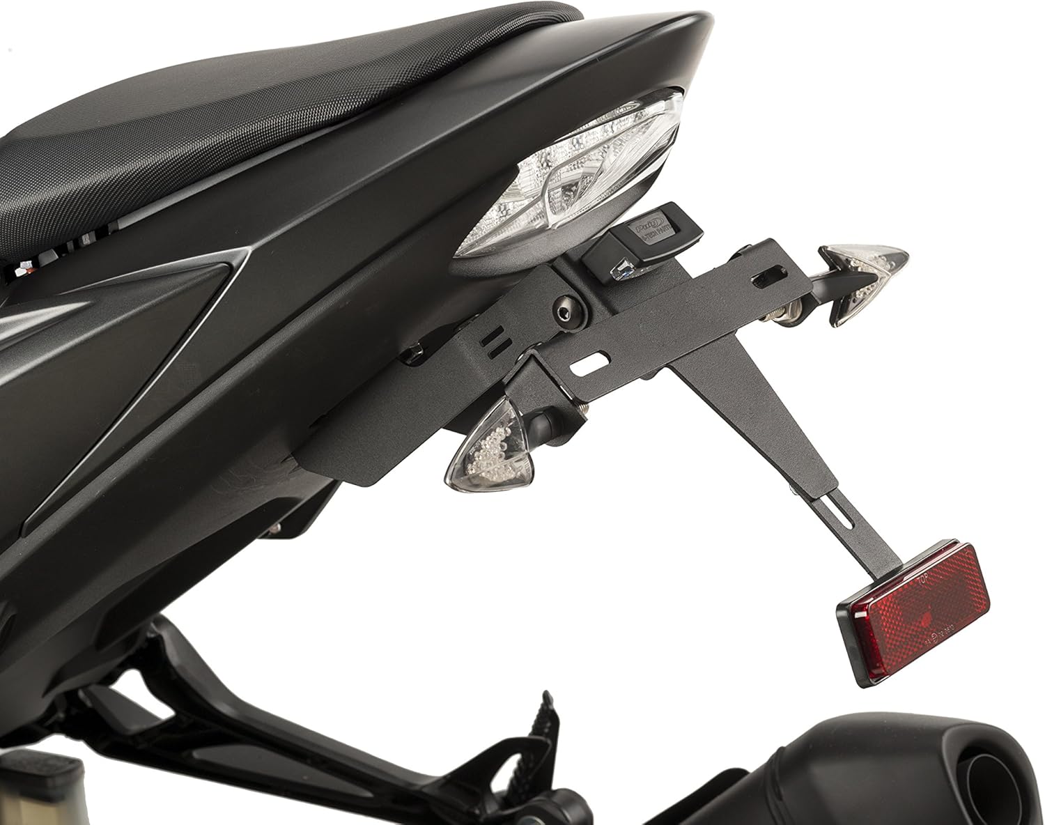 Puig 9422N License support Puig 9422N Black for Suzuki GSX-S750 17'-18', Suzuki GSX-S1000 15'-18', Suzuki GSX-S1000F 15'-18' , Black