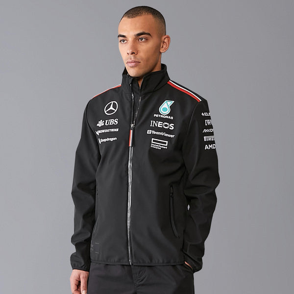 Mercedes AMG Petronas F1 Men's 2024 Team Softshell Jacket