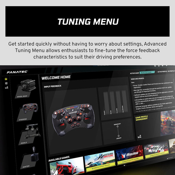 Fanatec Sim Racing CSL DD QR2 Wheel Base – 5 Nm Direct Drive Base, Dynamic Force Feedback, QR2 Motorsport-Derived Quick-Release System – PC