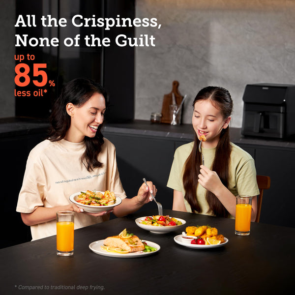 COSORI Smart Air Fryer Oven Dual Blaze 6.4L, Double Heating Elements, Cookbook, No Shaking & No Preheating, APP Control, 12 Functions, Air Fry, Roast, Bake, Reheat, Dishwasher Safe