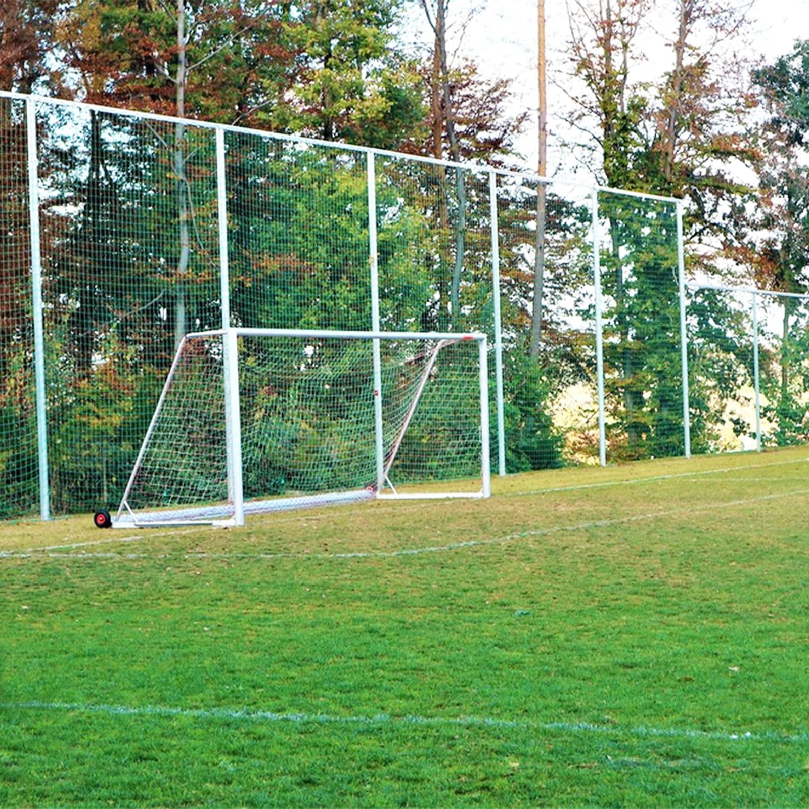 Aoneky Soccer Backstop Net 10x10ft/ 10x20ft/10x30ft, 4'' Square Mesh, 0.1'' Heavy Duty PE Cord - Soccer Football Containment Net Stop Ball Going over