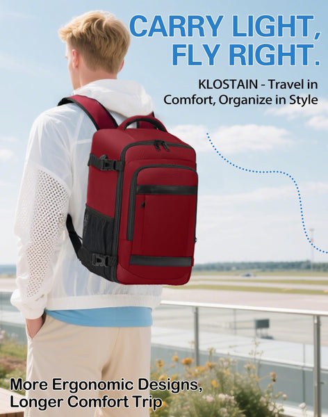 KLOSTAIN for Easyjet Cabin Bag 45x36x20 Travel Backpack Hand Luggage Carry-ons Bag Laptop Backpack Ruscksack for Airplanes Flight New Easyjet Underseat Cabin Bags Fit 14" Laptop Navy