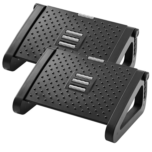 HEETA Foot Rest, Adjustable Height Under Desk Foot Rest Ergonomic Foot Stool with Massager Function for Offie and Home, Easy to Assemble, Pressure