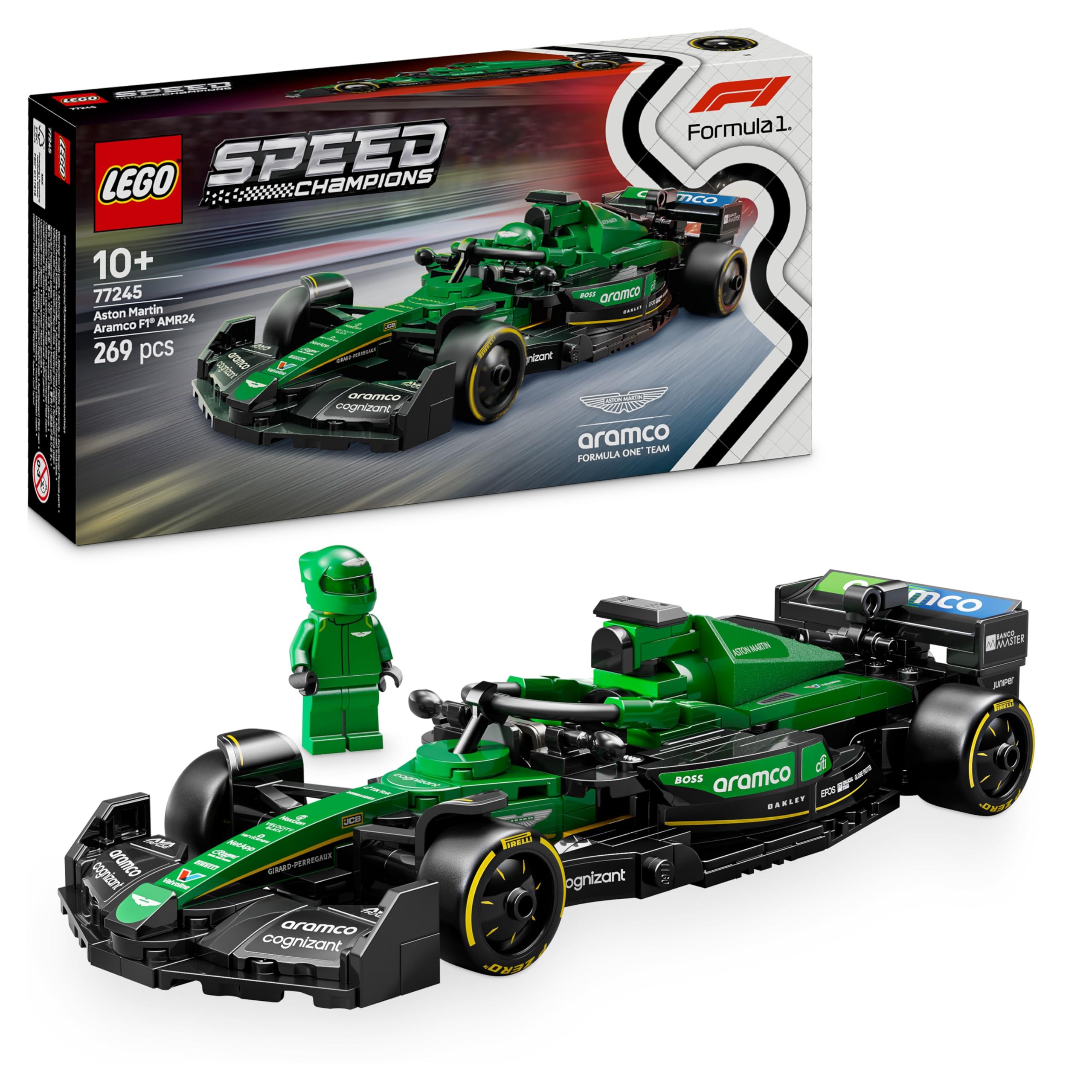 LEGO Speed Champions McLaren F1 Team MCL38 Race Car Toy with a Collectible Formula 1 Driver Minifigure - Model Kits for 10+ Year Old Boys & Girls or Adult Motorsport Fans 77251