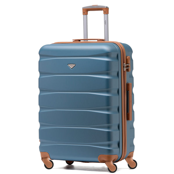 Flight Knight Set of 3 Lightweight 4 Wheel ABS Hard Case Suitcases Cabin & Hold Luggage Options Approved for Over 100 Airlines Including easyJet, British Airways, Ryanair, Jet2 & Many More