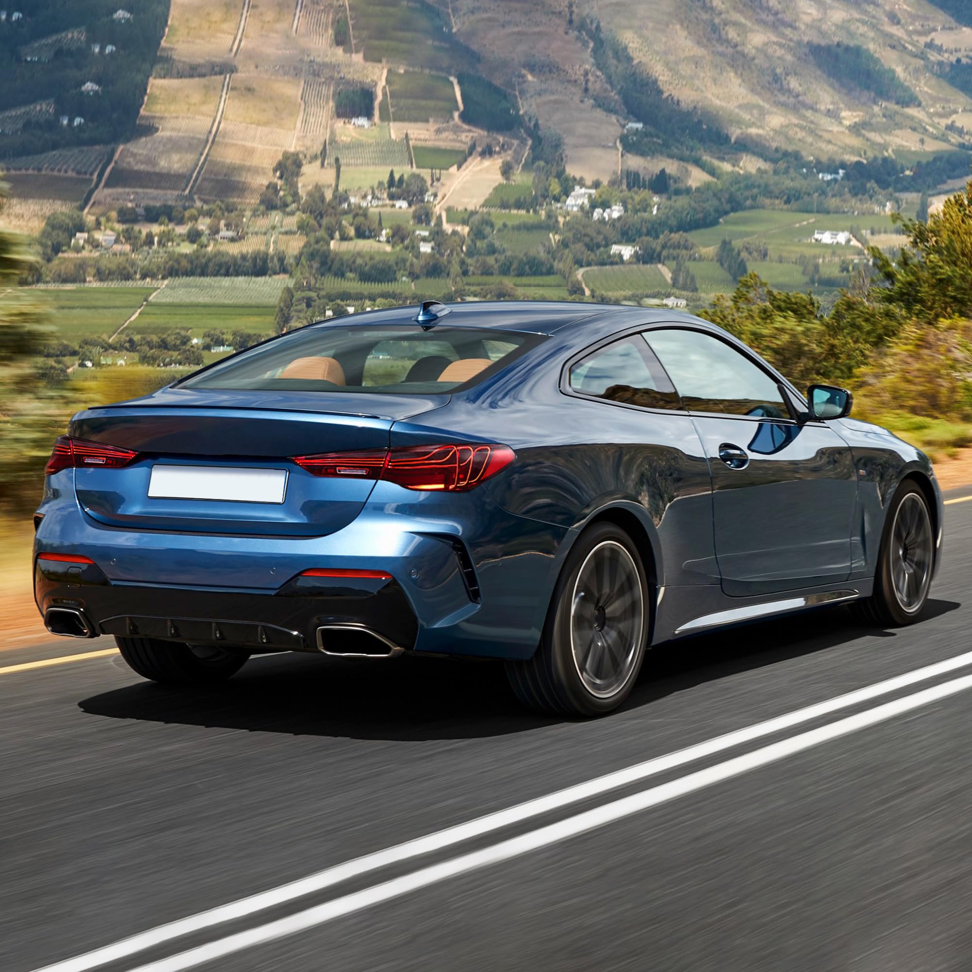 VLAND OLED Rear Lights Compatible With 4 Series G22/G23/G26, M4 G82 G83 2021-2023, Tail Lights Assembly w/Startup dynamic display - Smoked