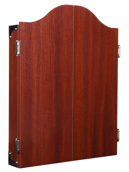 Engelhart - 065017 - Wooden Dart Cabinet + Sisal Dartboard + 2 Sets of 18 g Darts (Oak)