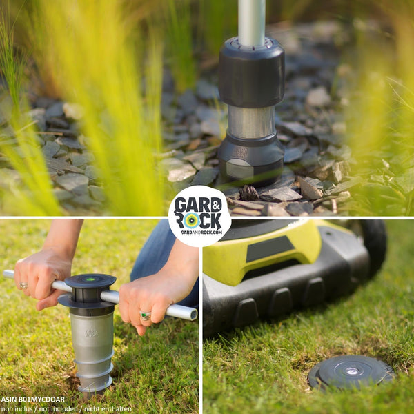 GARD & ROCK - Aluminium stand for center pole umbrella - Suitable for various applications, to be clipped on anchoring bases - Quick Fixation System