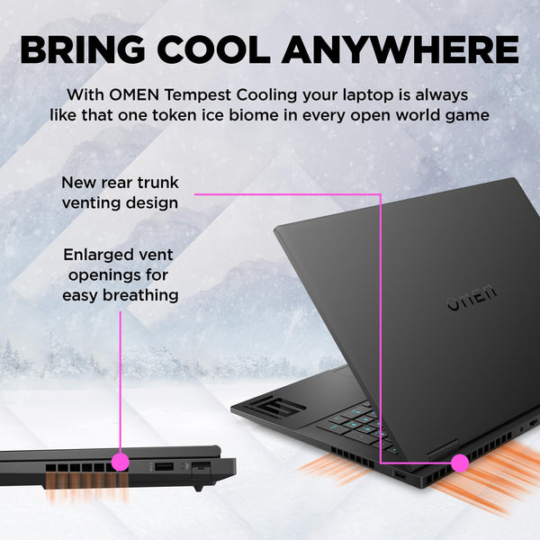 HP Omen 17" Gaming Laptop and HyperX Cloud III Wired Headset bundle, AMD Ryzen 7-8845HS, AI Enhanced, 16 GB RAM, 1TB SSD, NVIDIA GeForce RTX 4050 Graphics, FHD Display, 144Hz, Black, 17-db0016sa