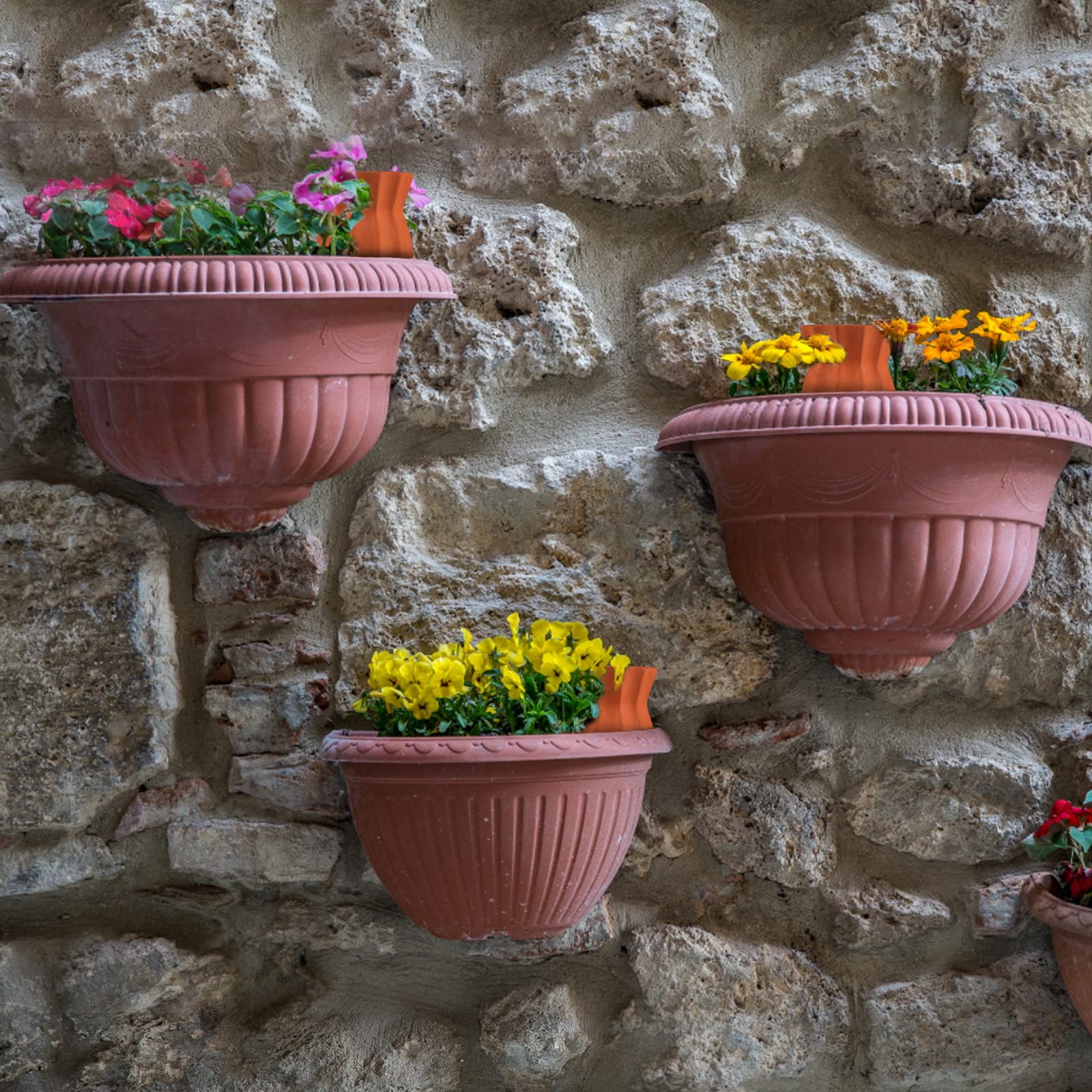 EXLECO Pack of 10 Clay Cones Watering Plants Watering Ball Plants Water Dispenser Clay Automatic Watering Indoor Plants Watering Cone Irrigation