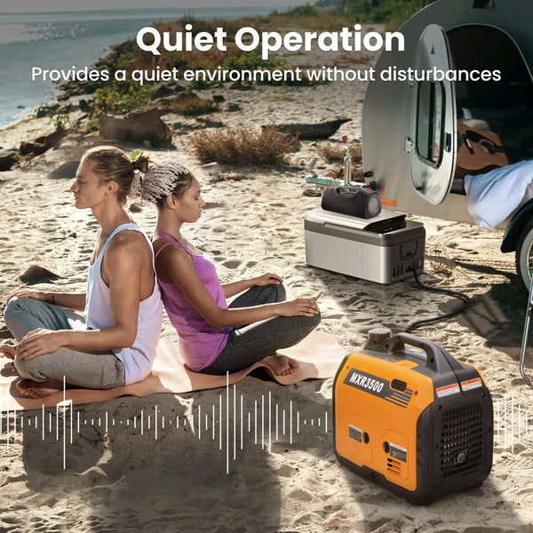 maXpeedingrods 5500W Portable Inverter Generator Petrol Silent Pure Sine Wave Generator for Camping, RV Travel,Home,or Jobsites