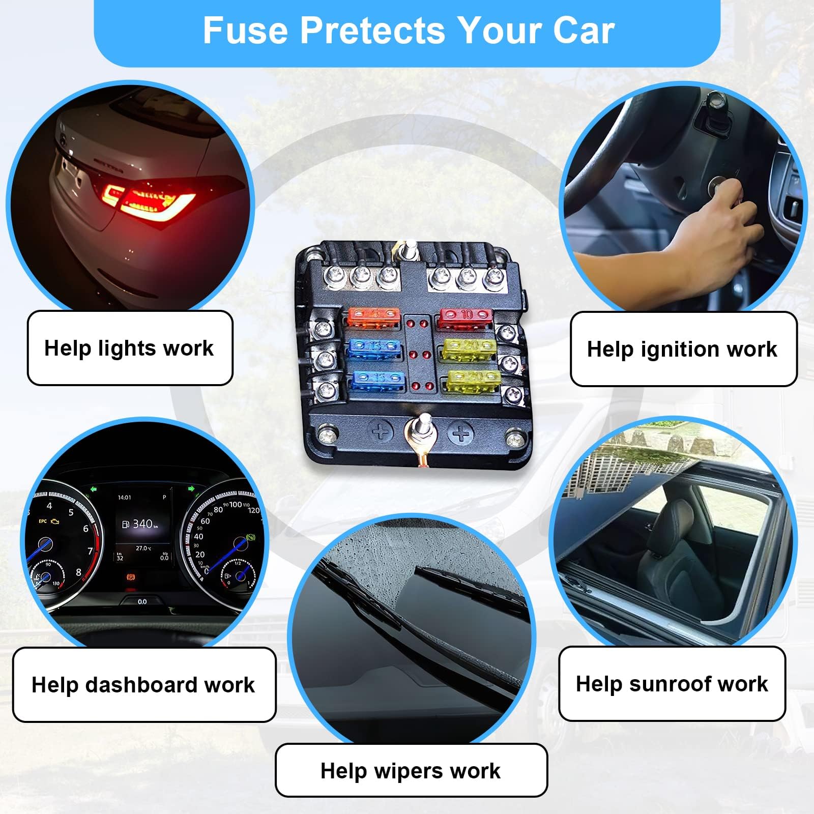 JOREST 300Pcs Car Fuses Assorted Kit, 160 Mini Blade Fuses Automotive + 90 Standard Mixed Fuses + 50 Micro Fuse Set + Fuse Puller – for RV Truck Motorcycle(2Amp 3A 5A 7.5A 10A 15A 20A 25A 30A 35A 40A)