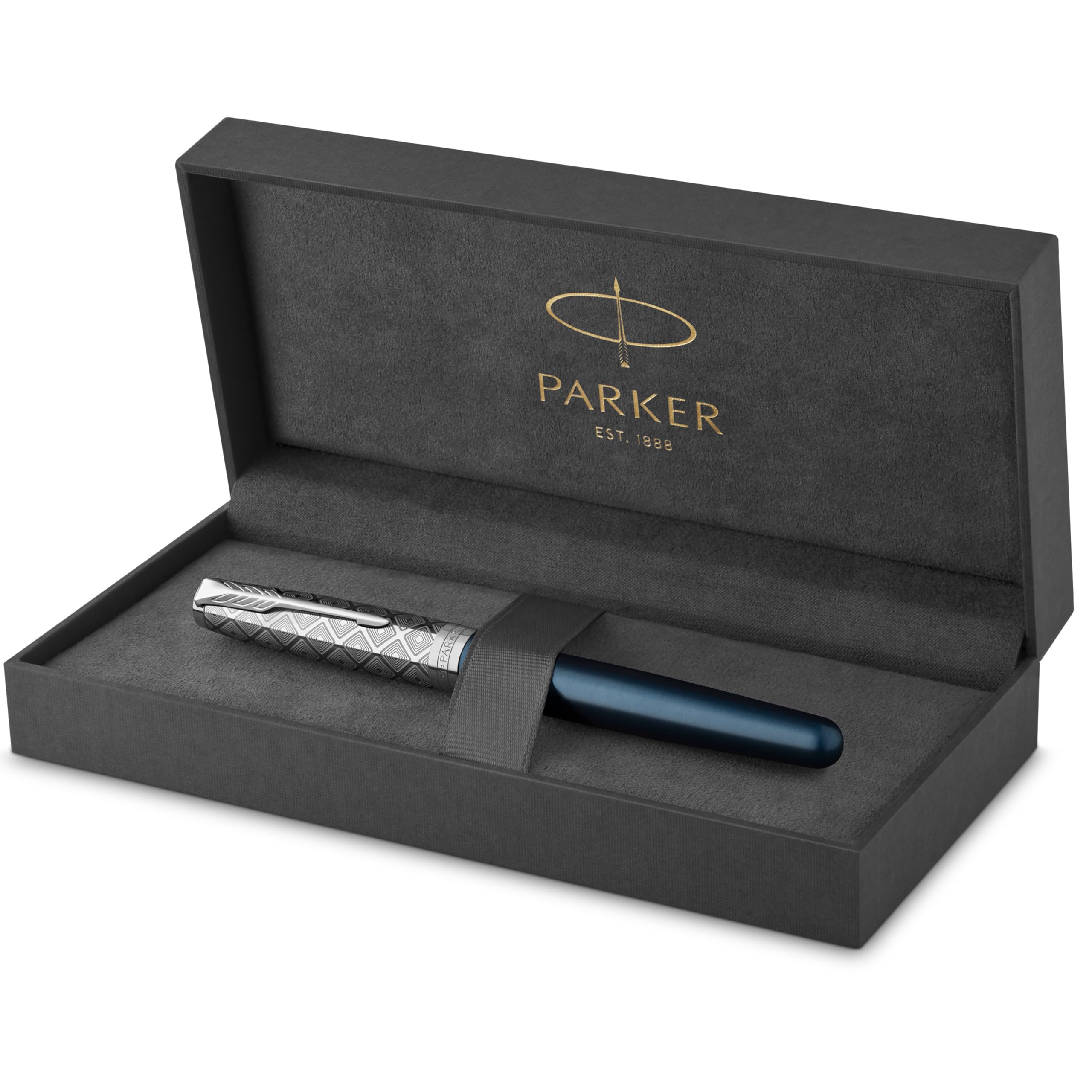 Parker Sonnet Ballpoint Pen | Stainless Steel with Gold Trim | Medium Point | Handwriting Pens & Stationery Supplies | Black Ink | Gift Box