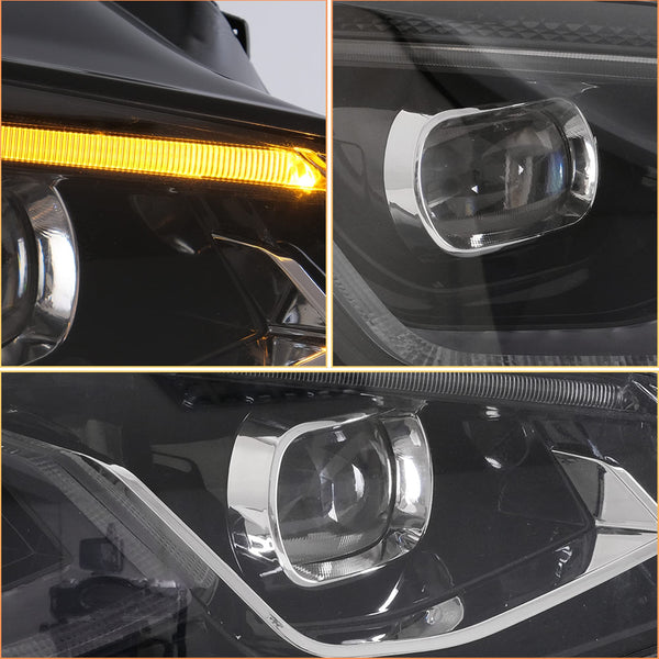 VLAND LED Rear Lights compatible with Golf MK7 Golf MK7.5 Hatchback 2012-2020 [Not fit MK7.5 GTI & R], w/Sequential indicator, Driver & Passenger Side - Red