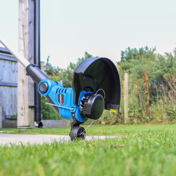 Hyundai 600W 2-in-1 Electric Grass Trimmer and Lawn Edger 30cm Cutting Width Grass Strimmers with Long 10m Power Cable, Lightweight at 3.5kg, 3 Year