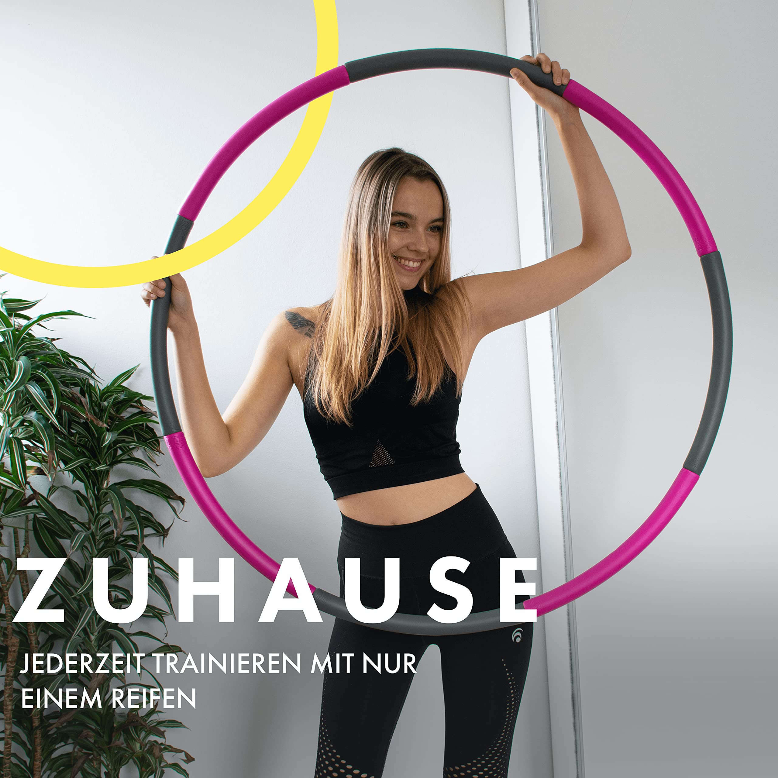 GreenWise? Hula Hoop Sport Stainless Steel for Adults & Children for Weight Loss Massage Fitness | High Quality Foam | Includes Carry Bag