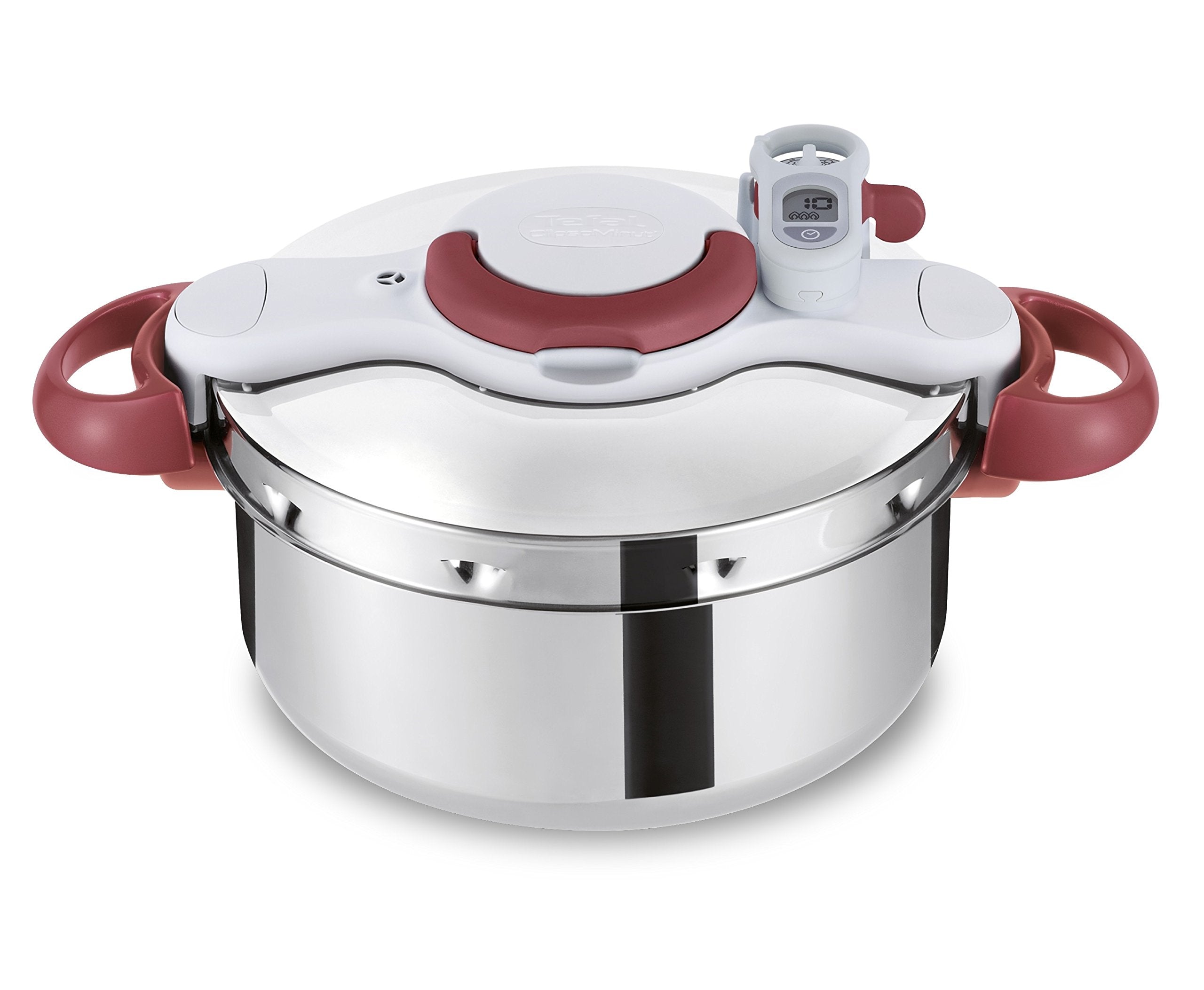 Tefal Secure 5 Neo Stainless Steel Pressure Cooker, 6L, Induction Compatible, Silver, 5 Safety Devices, Durable and Easy to Use, P2530738