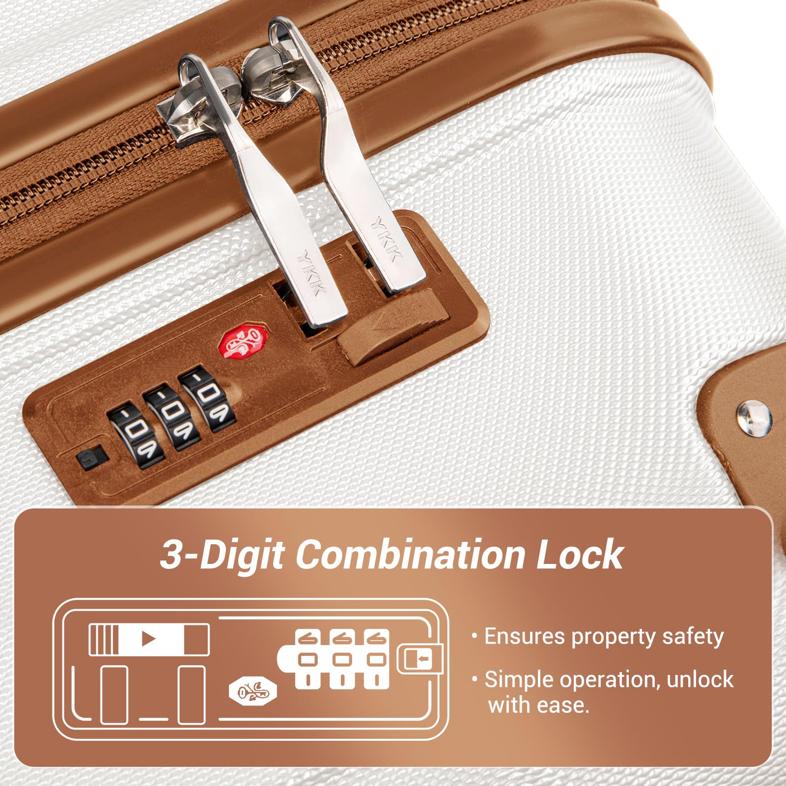 Kono 28 Inch Large Hard Shell Luggage Lightweight ABS 4 Wheels Spinner Business Trip Trolley Case Suitcase (Grey)