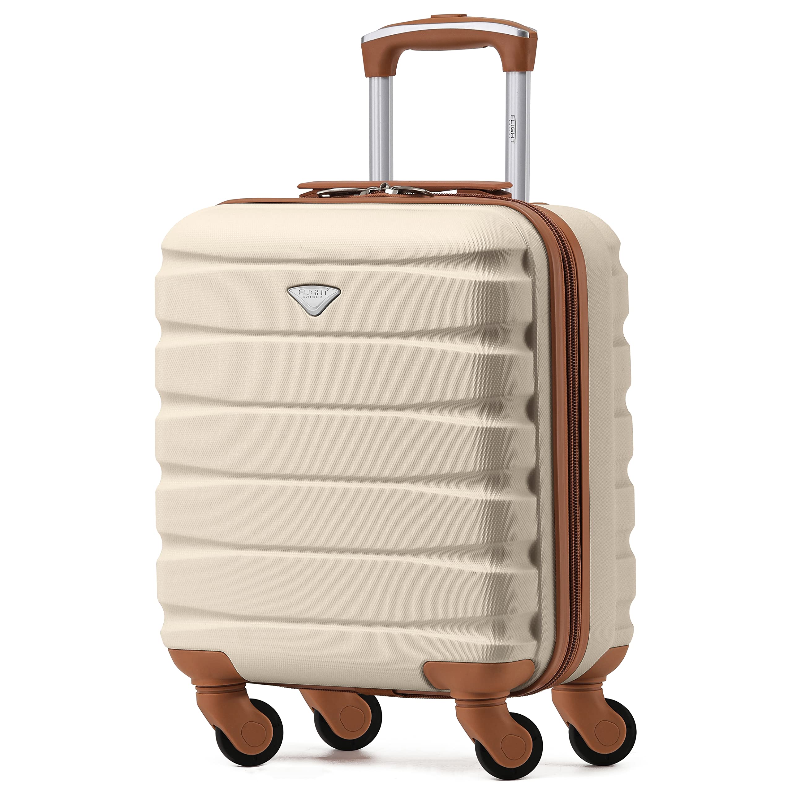 Flight Knight Set of 3 Lightweight 4 Wheel ABS Hard Case Suitcases Cabin & Hold Luggage Options Approved for Over 100 Airlines Including easyJet, British Airways, Ryanair, Jet2 & Many More