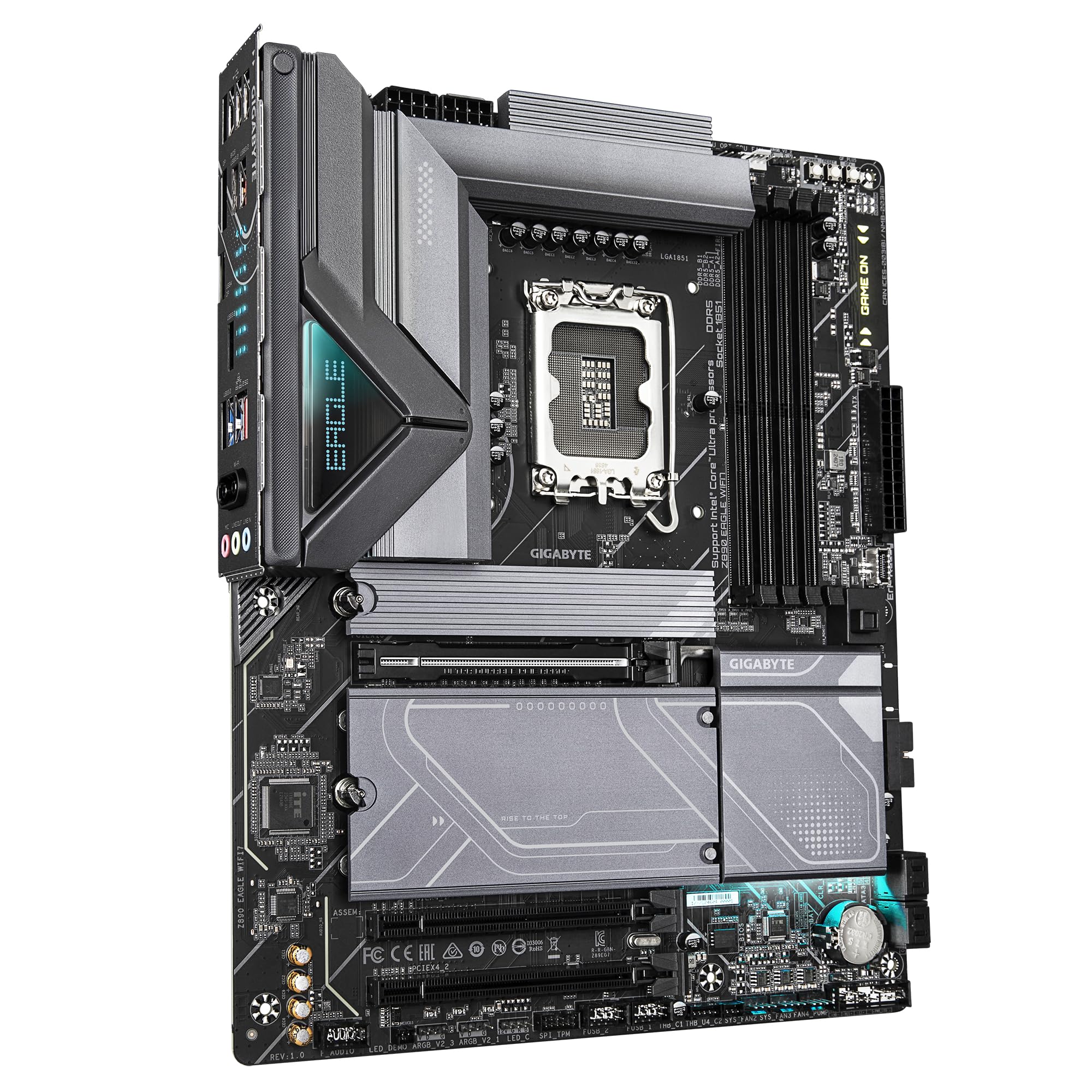 GIGABYTE Z890I AORUS ULTRA Motherboard - Supports Intel Core Ultra (Series 2) CPUs, 8+1+2 phases VRM, up to 8800MHz DDR5 (OC), 1xPCIe 5.0 + 1xPCIe 4.0, Wi-Fi 7, 2.5GbE LAN, Thunderbolt 4