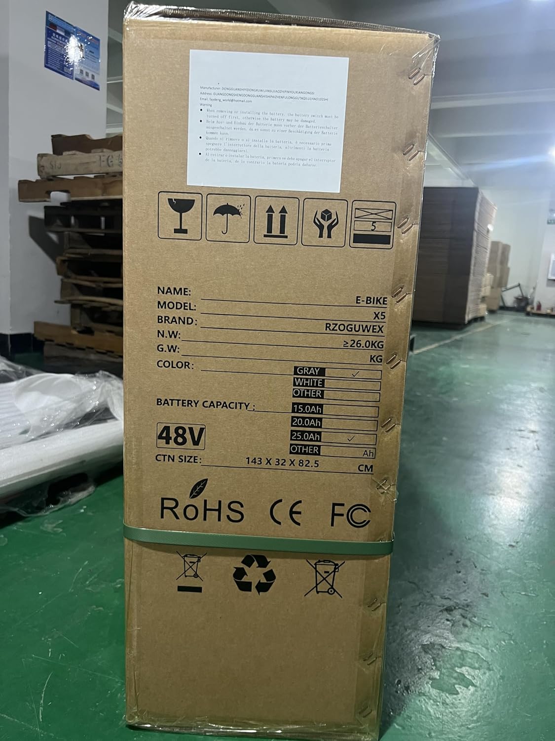 RZOGUWEX Electric Bicycle，20 Inch Off-Road EBIKE for Adults with 48V 25AH Detachable Lithium Ion Battery, 7 Speed Snow Bike with Dual Shock Absorbers and Brush-less Motor