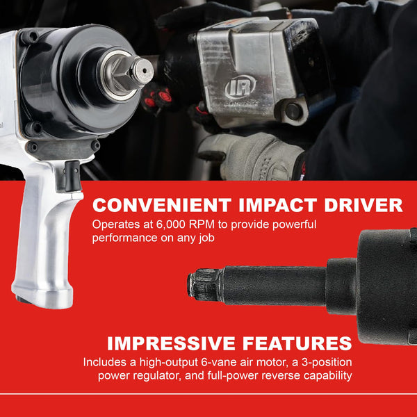 Ingersoll-Rand W7172-K22B-EU Impact Wrench, 3/4 Inch 20V Cordless Impact Wrench, 2X BL2022 Li-Ion Batteries 5.0 Ah + Charger Kit (UK Plug) in Case