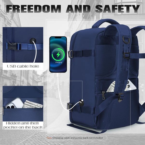 Cabin Bags 40x20x25 for Ryanair, Small Underseat Carry On Travel Backpack Casual Hand Luggage Flight Loptop Bags for Women Men Cabin Size Rucksack