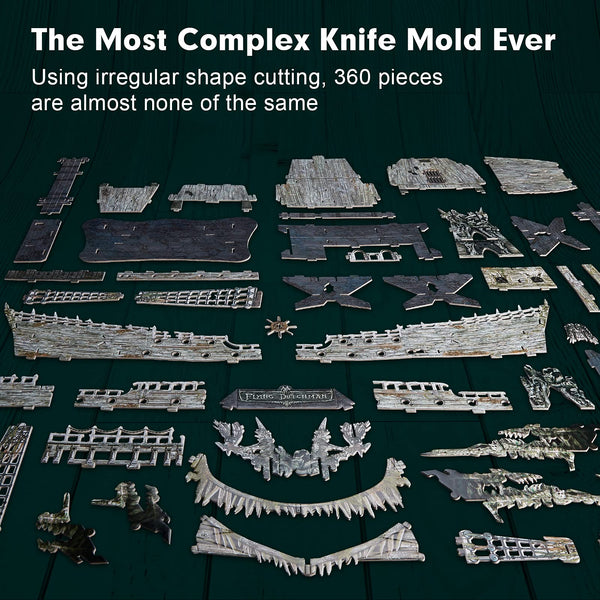 CubicFun LED Pirates of the Caribbean Flying Dutchman Model Kits for Adults to Build 3D Jigsaw Puzzles Ship Model Building Gifts for Adults Kids Girls Boys - 360 Pieces