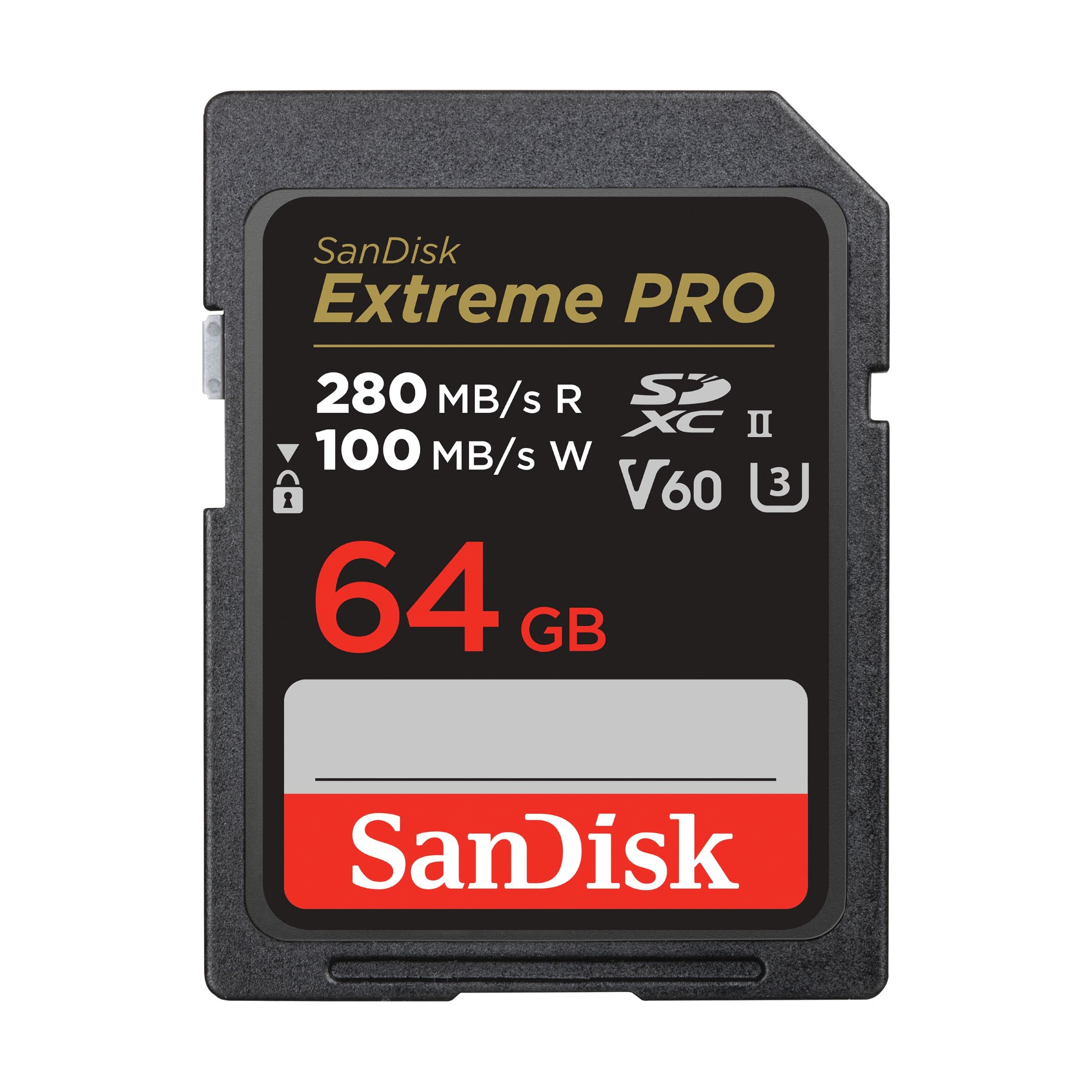 SanDisk 128GB Extreme PRO SDXC card, SD Card, V30 Memory Card, 4K UHD, up to 200 MB/s, SanDisk QuickFlow Technology, RescuePro Deluxe Data Recovery Software, UHS-I, Class 10, U3, V30