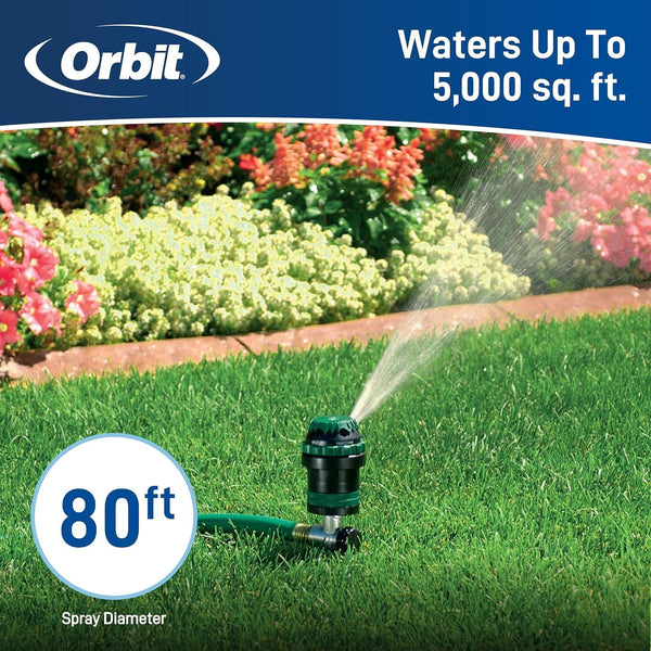 2-Pack Orbit 58573N H2O-6 Gear Drive Sprinkler - Versatile Gear Drive for Efficient Lawn Watering