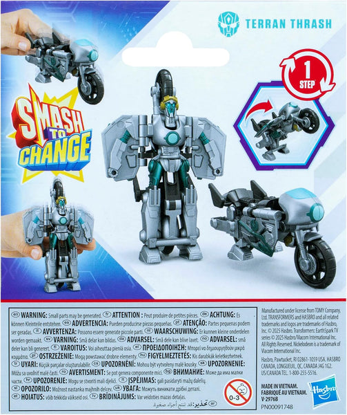 Transformers EarthSpark 1-Step Smash Changers Terran Thrash Action Figure