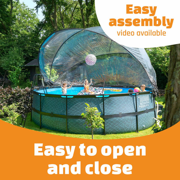 Pool Dome 10 ft - For Intex/Bestway Pools - Keeps Water Warm and Clean - Protects Against Wind and Debris - Excellent Customer Service - Universal Swimming Dome