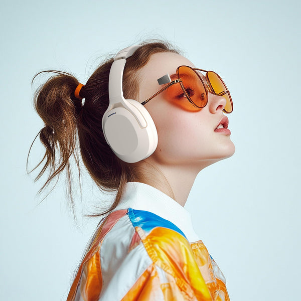 Rebocico Active Noise Cancelling Headphones, Wireless Bluetooth Over-Ear Headphone with Microphone,120H Playtime, Foldable Overhead Headphones with Deep Bass, Fast Charging for Home Travel Office