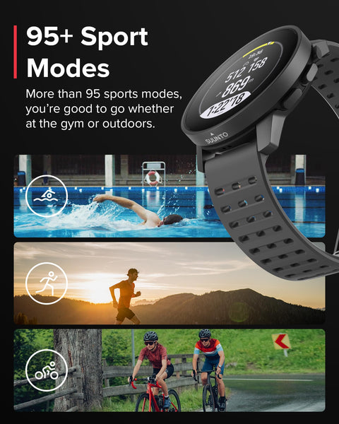 SUUNTO 9 Peak Pro GPS Sports Watch, Up to 30 Days Long Battery Life, Multisport Watch Training Workout, Advanced Health & Recovery Support, Wrist Heart-Rate Measurement