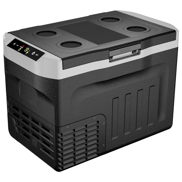 EUHOMY 18L Car Fridge, Compressor Fridge -20℃~20℃, Portable Refrigerator 12/24V DC 100-240V AC, Portable Freeze with APP Control for Camping, Travel, Boat