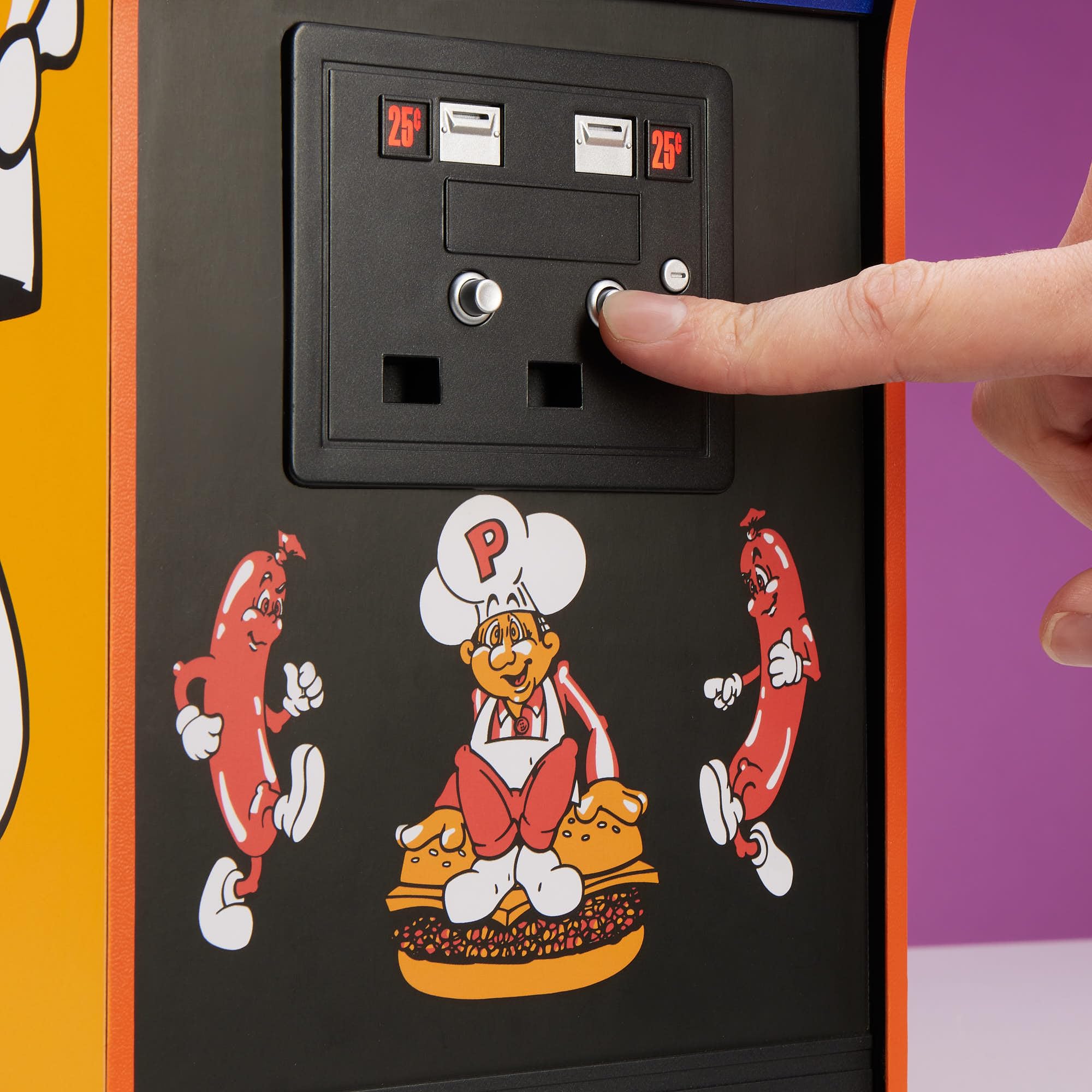 Quarter Arcades Numskull Dig Dug Collector's Edition Mini Arcade - 1/4 Scale Authentic Wooden Replica, Original ROM, Rechargeable Battery & 3W Speakers for Retro Enthusiasts [video game]