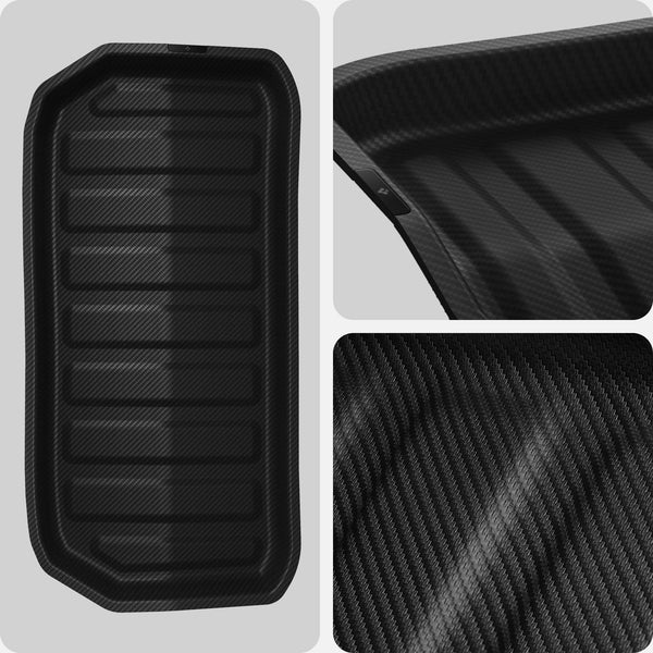 Spigen Tesla Model Y (~2024) Front Trunk Mat Cargo Liner, All Weather Floor Mats, Boot Liner, Waterproof, Easy To Clean Material, Designed for Model Y Accessories - Carbon Edition