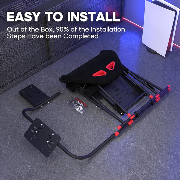 DIWANGUS UK Racing Simulator Cockpit with Seat,Sim Racing Cockpit Multi-function Adjustable, 350lb Load Capacity, Fit for Logitech G29 G920 G923 Thrustmaster T300 T248, Without Wheel, Shifter