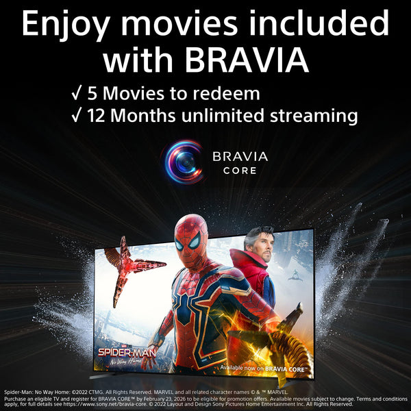 Sony BRAVIA, KD-65X75WL, 65 Inch, LED, Smart TV, 4K HDR, Google TV, ECO PACK, BRAVIA CORE, Narrow Bezel Design