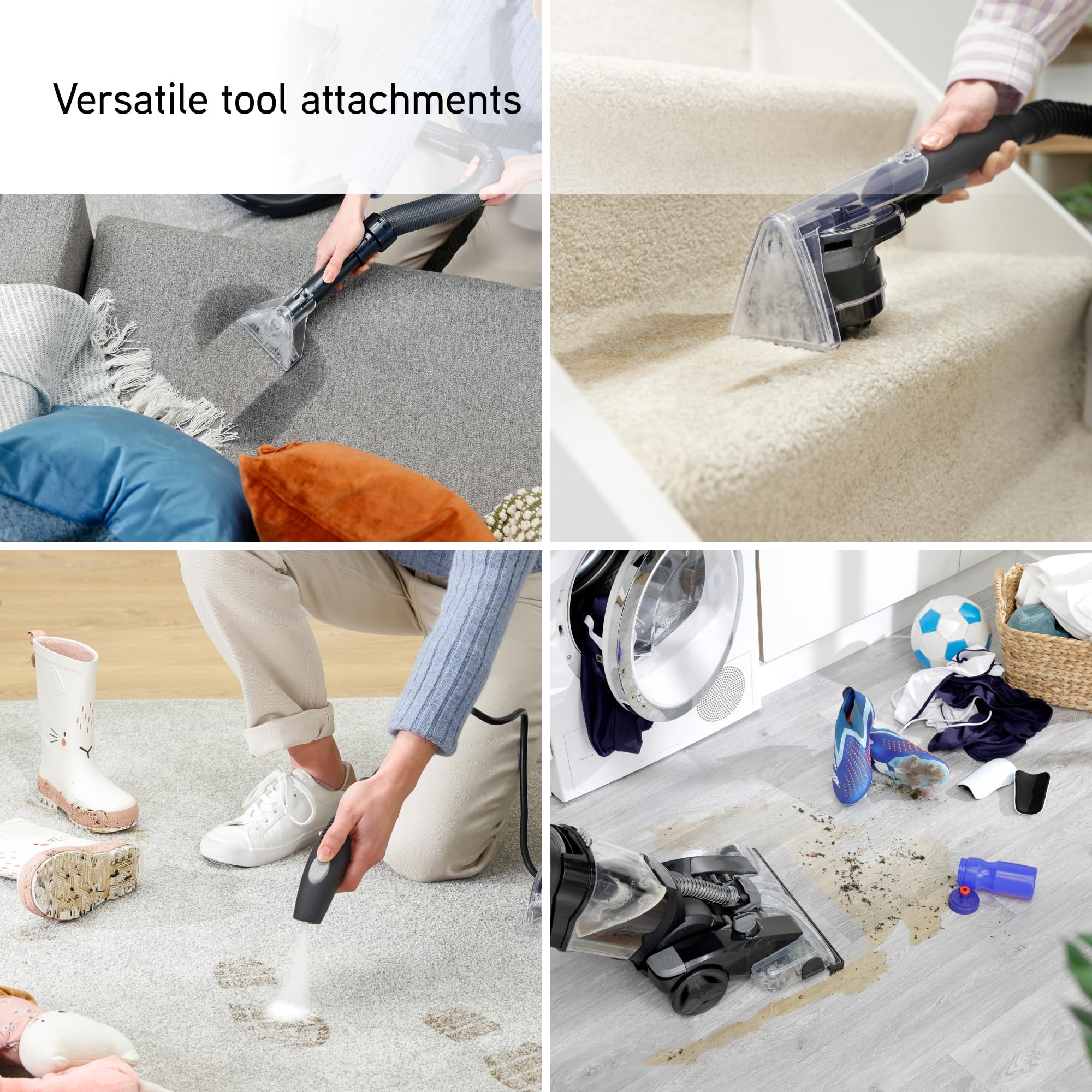 Vax Platinum Power Max Carpet Cleaner, Removes 93% of Bacteria, Proven to clean better than the leading rental, Black