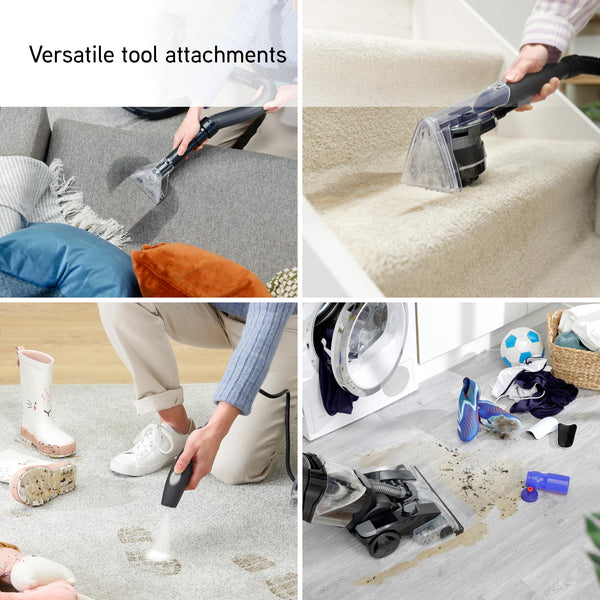 Vax Platinum Power Max Carpet Cleaner, Removes 93% of Bacteria, Proven to clean better than the leading rental, Black