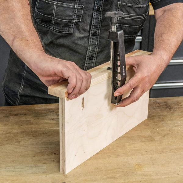 Trend Pocket Hole Jig Pro Kit with Pocket Hole Jig, Support Rods & End Stops, Face Clamp, HSS Drill Bit & Depth Collar, Square Drive Bits, 100 Screws & Storage Case, PH/JIG/AK , 12.7-38mm