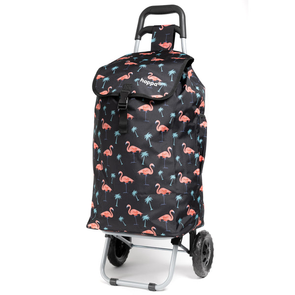 Hoppa 57Ltr Lightweight Shopping Trolley 2025 model, Hard Wearing & Foldaway Push/Pull Cart for Easy Storage With 1 Year Guarantee