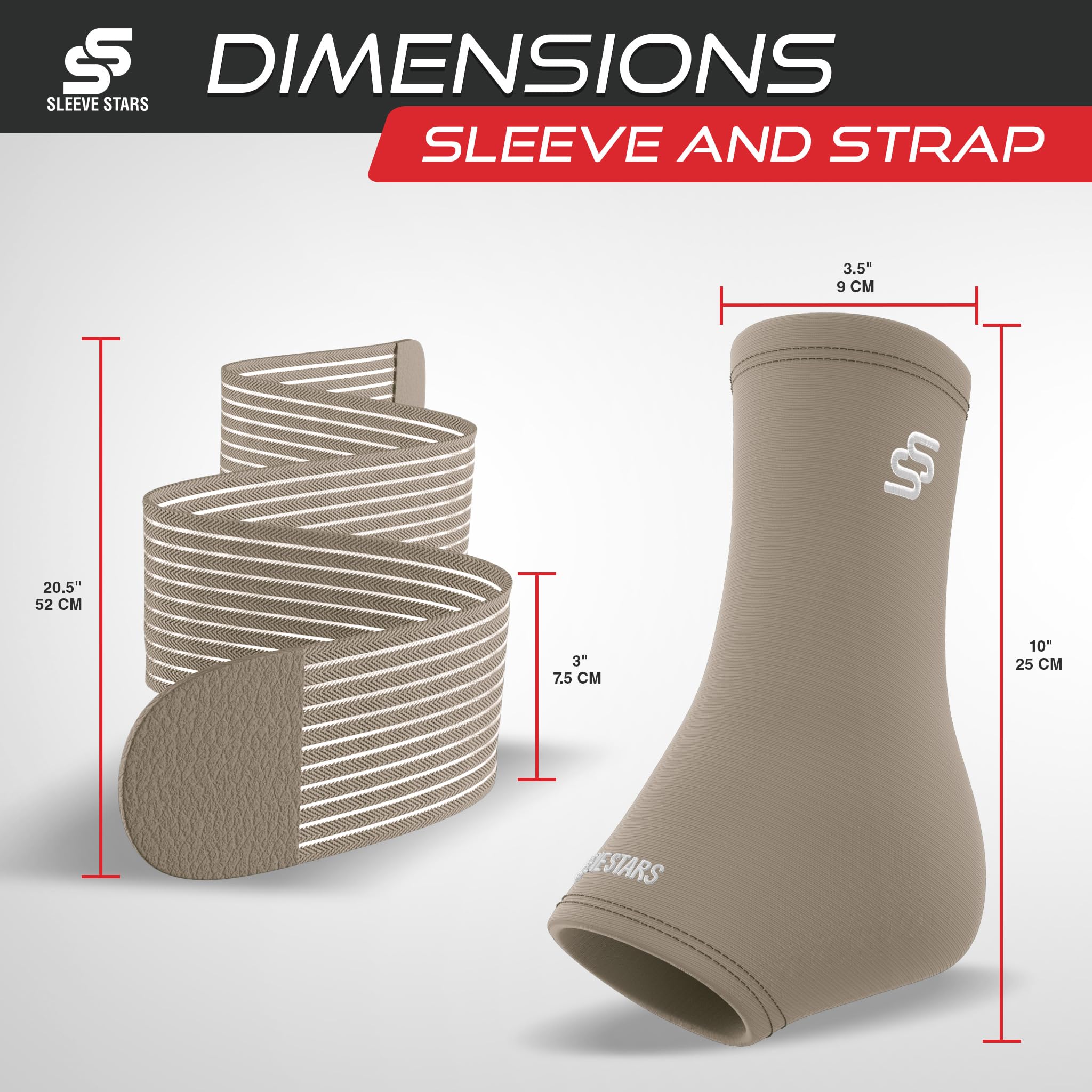 Sleeve Stars Ankle Brace for Sprained Ankle, Plantar Fasciitis Relief Ankle Support for Women & Men, Ankle Compression Sleeve w/Strap, Achilles Tendonitis Brace, Foot Brace Wrap (Single/Hot Pink)