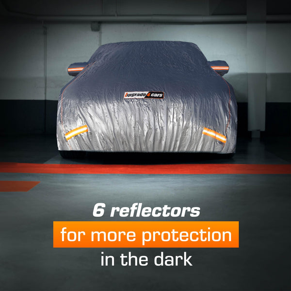 Upgrade4cars Outdoor Car Cover waterproof & breathable | Universal Full Garage for all Seasons | Car - XXL (225 * 80 * 47 inch)