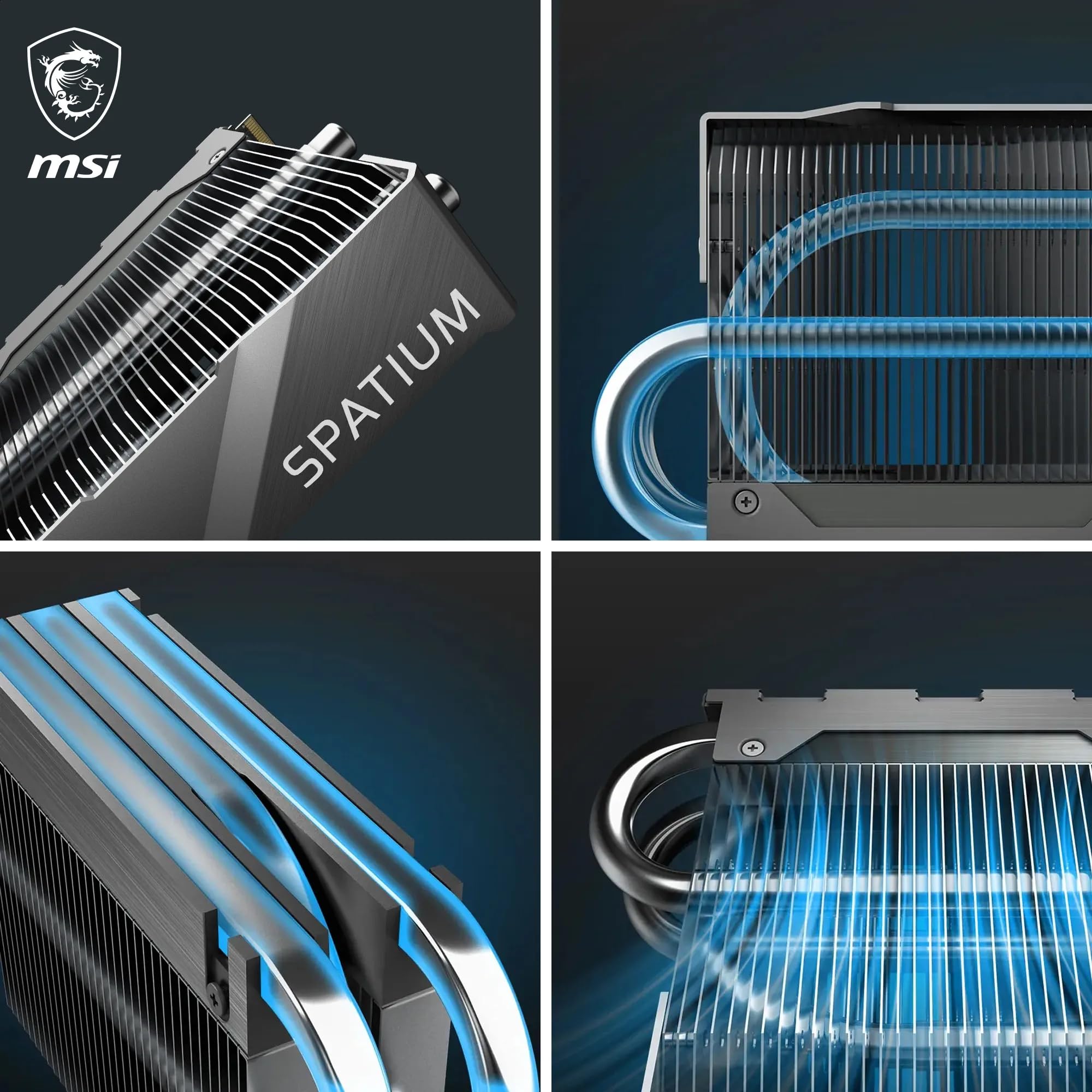 MSI SPATIUM S270 SSD 480GB - SATA 3 2.5" Solid State Drive, 500MB/s Read & 450MB/s Write, 3D NAND, Built-In Data Security, MSI Center - 5 Year Warranty (250 TBW)