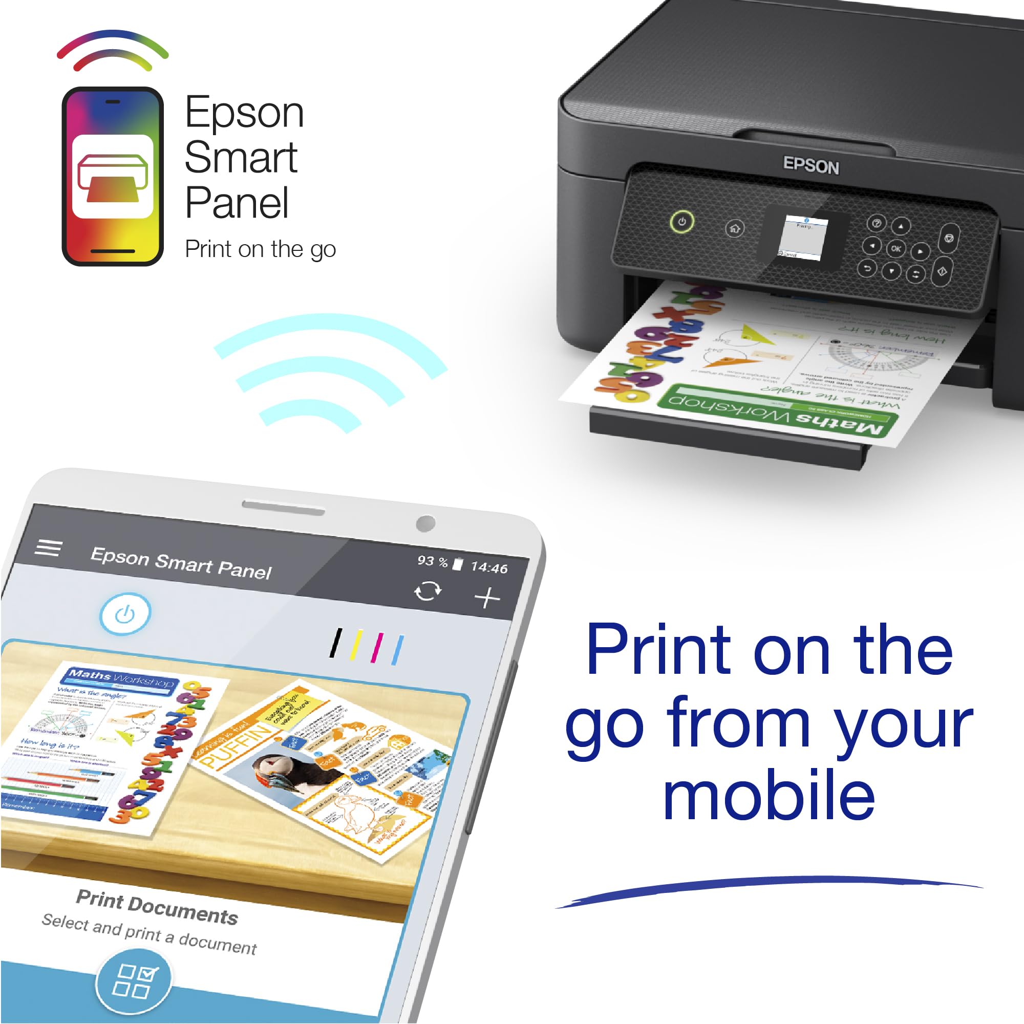 Epson Expression Home XP-4205 3-in-1 Ink Multifunction Printer, Scanner, Copier, WiFi, 1440dpi, Duplex, 2.4 Inch Display, DIN A4, incl. 3 Months Readyprint Flex Trial