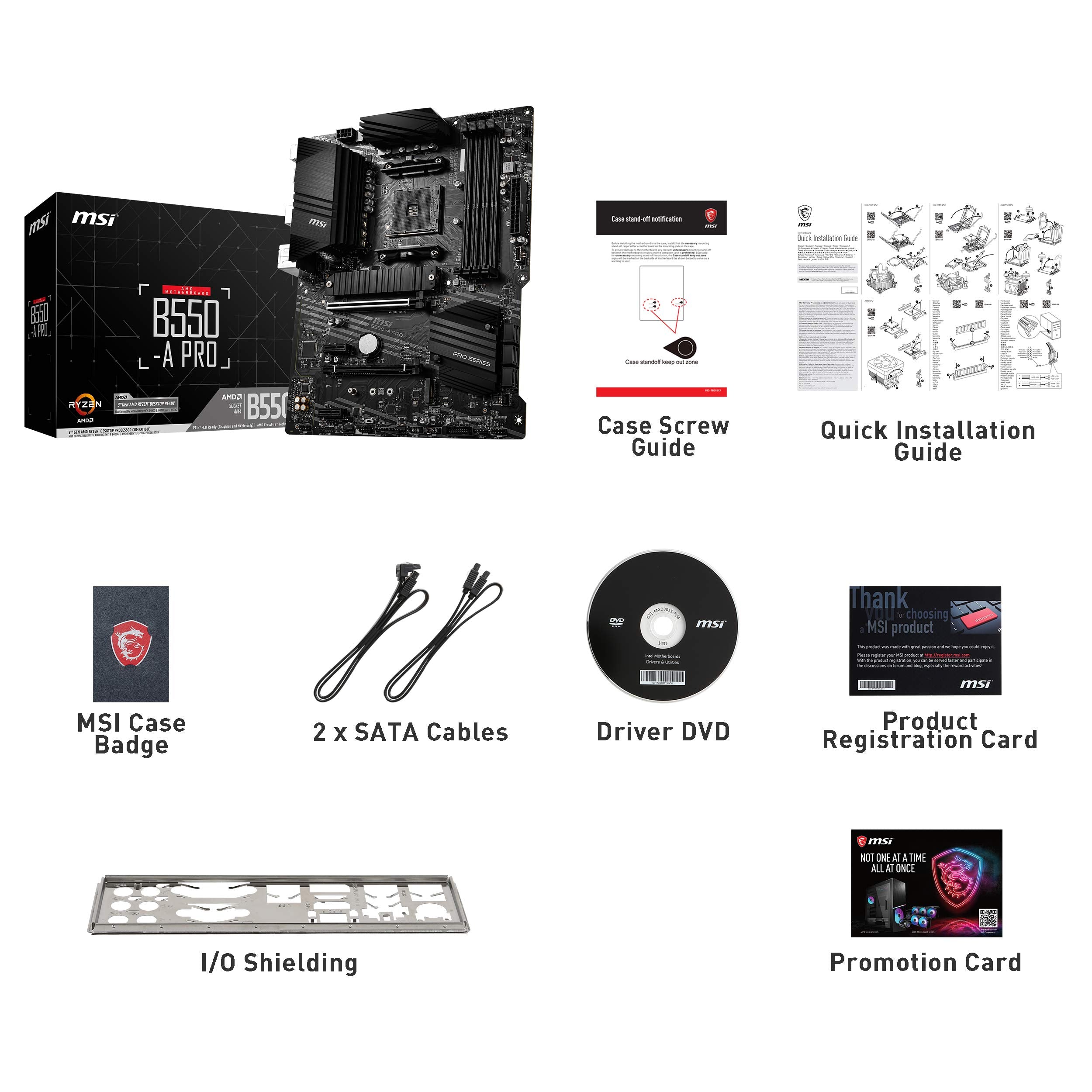 MSI MPG B550 Gaming Plus (ATX AMD AM4 DDR4 M.2 USB 3.2 Gen 2 HDMI ATX Gaming Moederboard AMD Ryzen™ 5000 processors