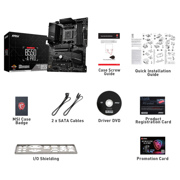 MSI MPG B550 Gaming Plus (ATX AMD AM4 DDR4 M.2 USB 3.2 Gen 2 HDMI ATX Gaming Moederboard AMD Ryzen™ 5000 processors
